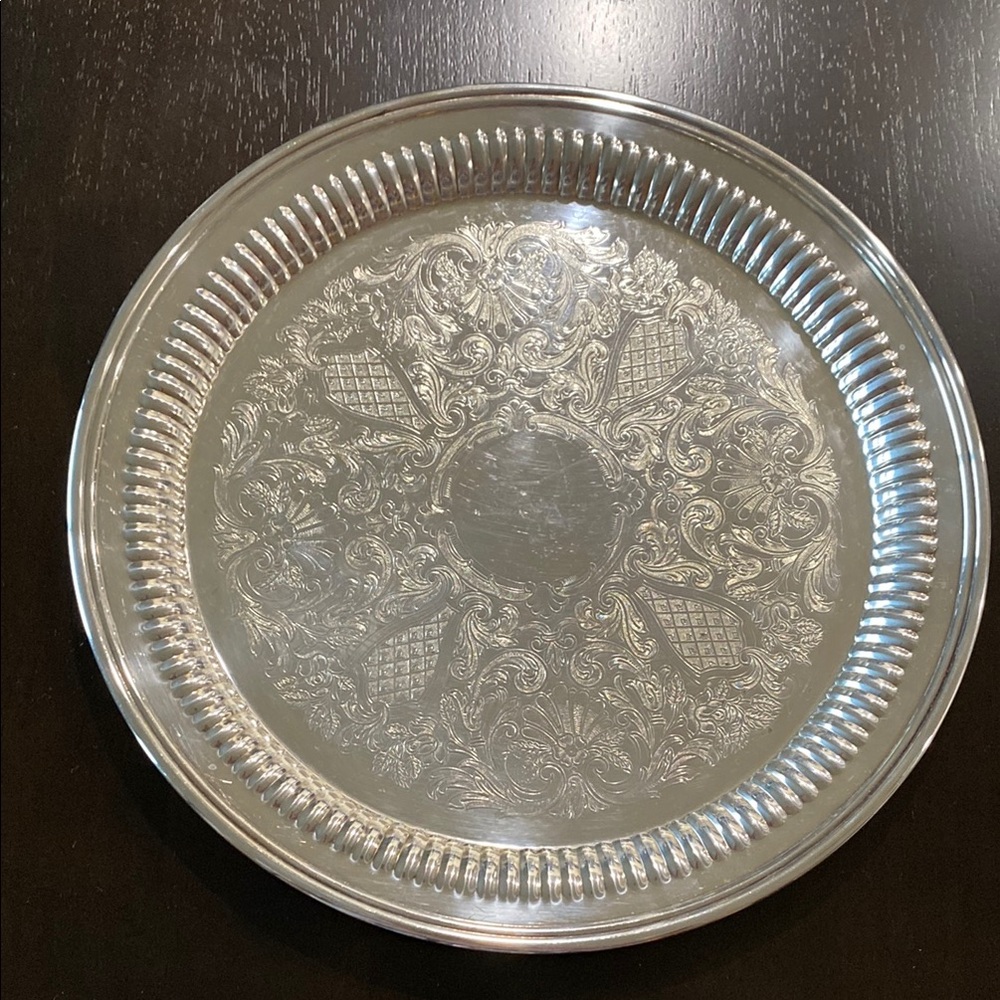Vintage Gorham “Newport” 12.5” Round Silver Plated Platter!